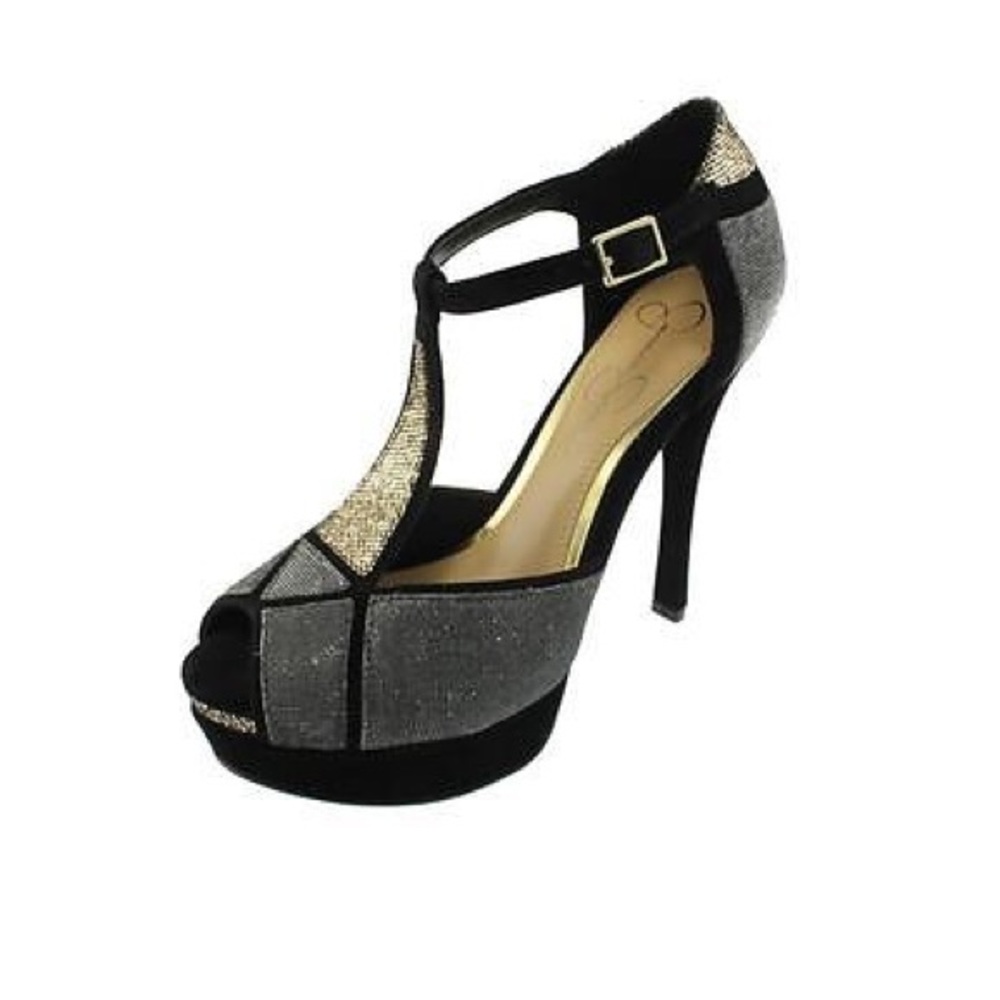 Jessica Simpson Blingy Heels - 6.5M - New